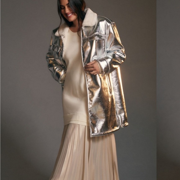 Avec Les Filles Silver Coat - Picture 5 of 14